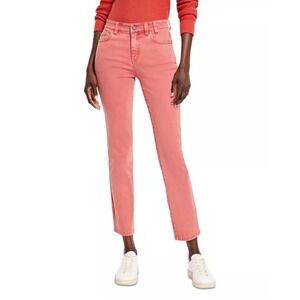 MC Zoe Denim Straight Leg Cropped Jeans Coral Size 31‎